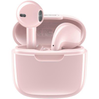 Стерео Bluetooth безжични слушалки със зареждащ кейс XO-X23 TWS Blutooth розови 